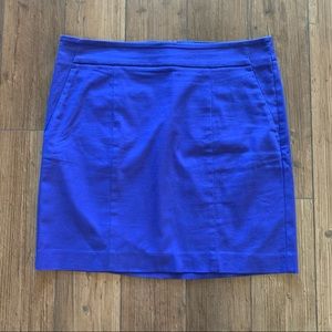 Ann Taylor Blue Madison A-Line Skirt